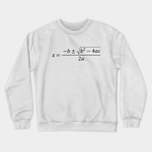 The Quadratic Formula (Black) Crewneck Sweatshirt